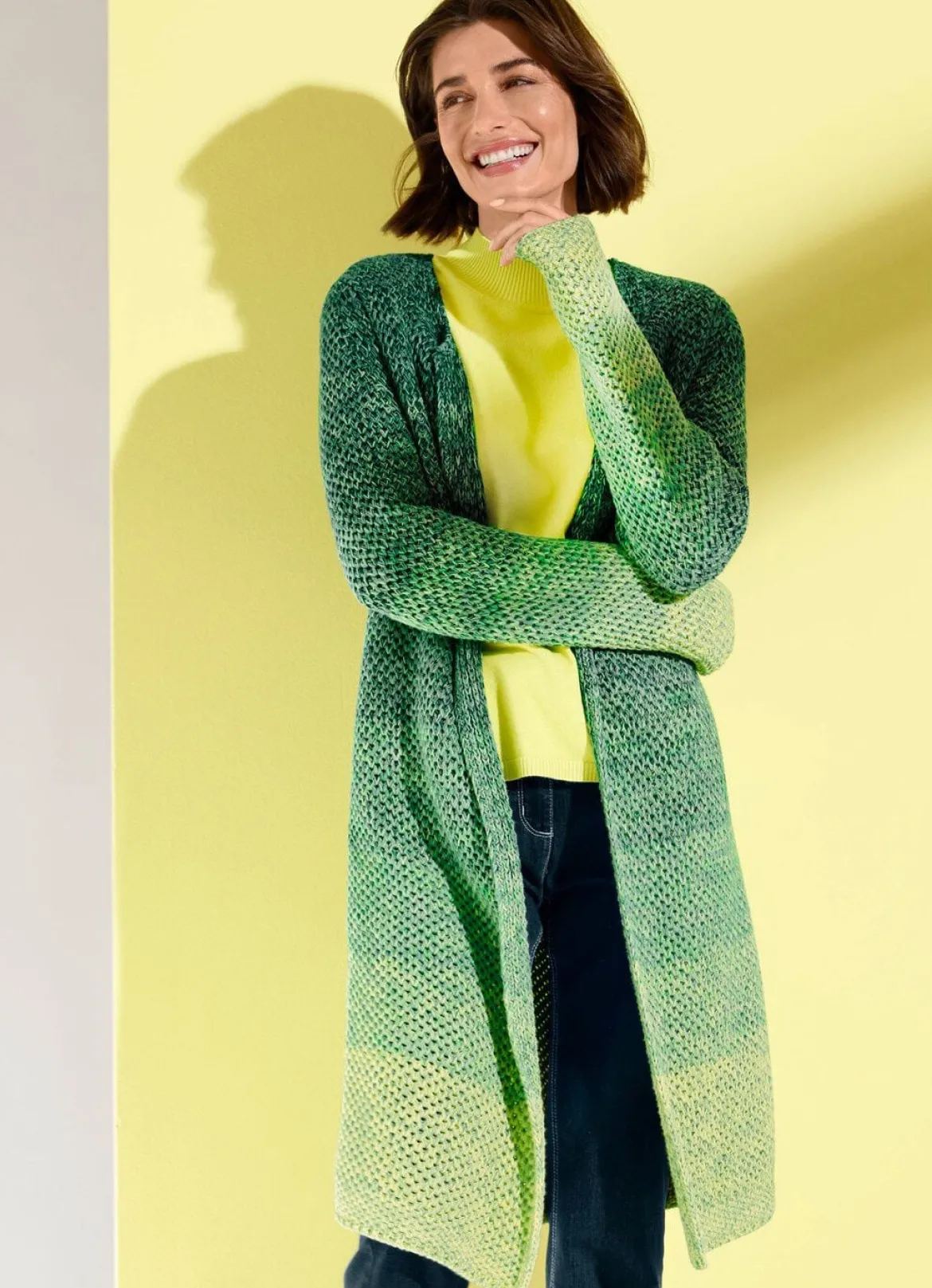 Strickjacke aus reiner Baumwolle