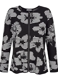 Strickjacke in Feinstrick