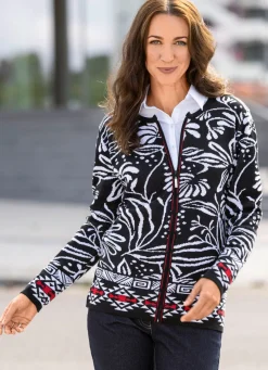 Strickjacke in Jacquard-Dessin