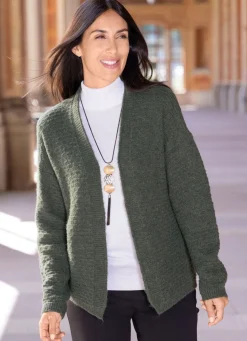Strickjacke mit Alloverstruktur