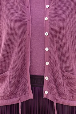 Strickjacke mit Bindebänder