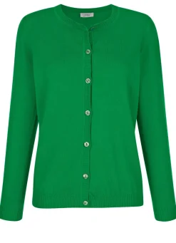 Strickjacke mit rundem Halsausschnitt