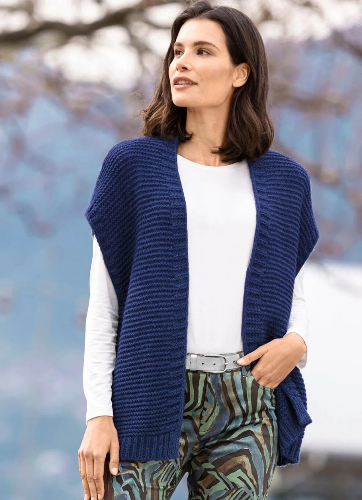 Strickweste mit Alpaka