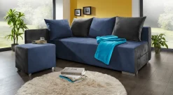 Superkomfortable Polsterecke mit Hocker