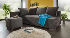 Superkomfortable Polsterecke mit Hocker