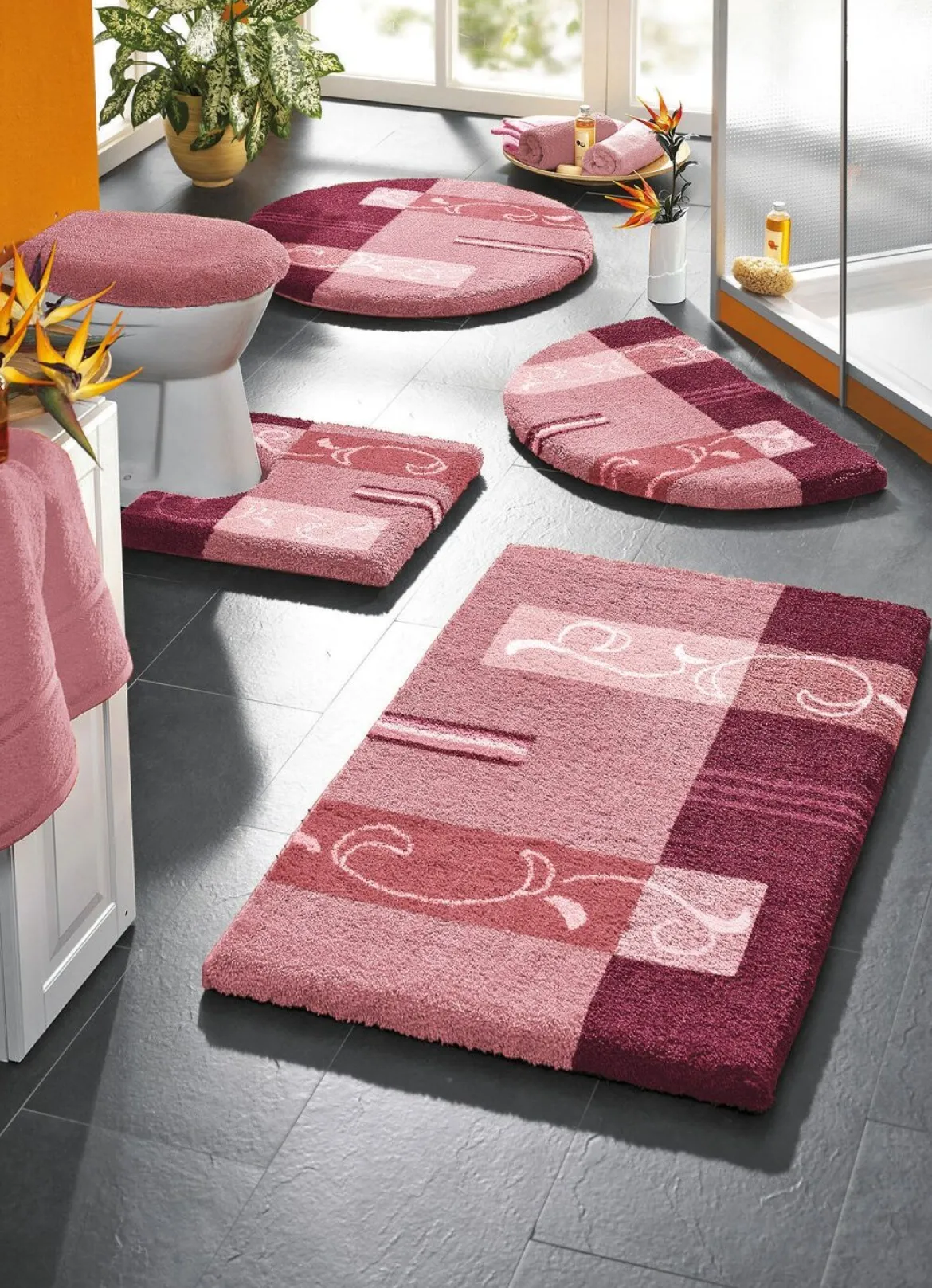 Supersoft Badgarnitur mit rutschhemmender Latexierung