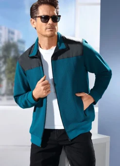 Sweatjacke mit Seitentaschen
