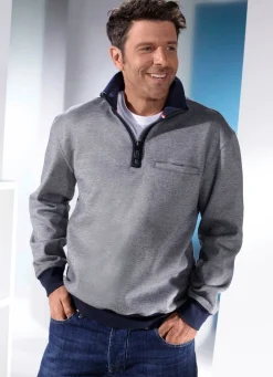 Sweatshirt mit elastischen Bündchen-Abschlüssen