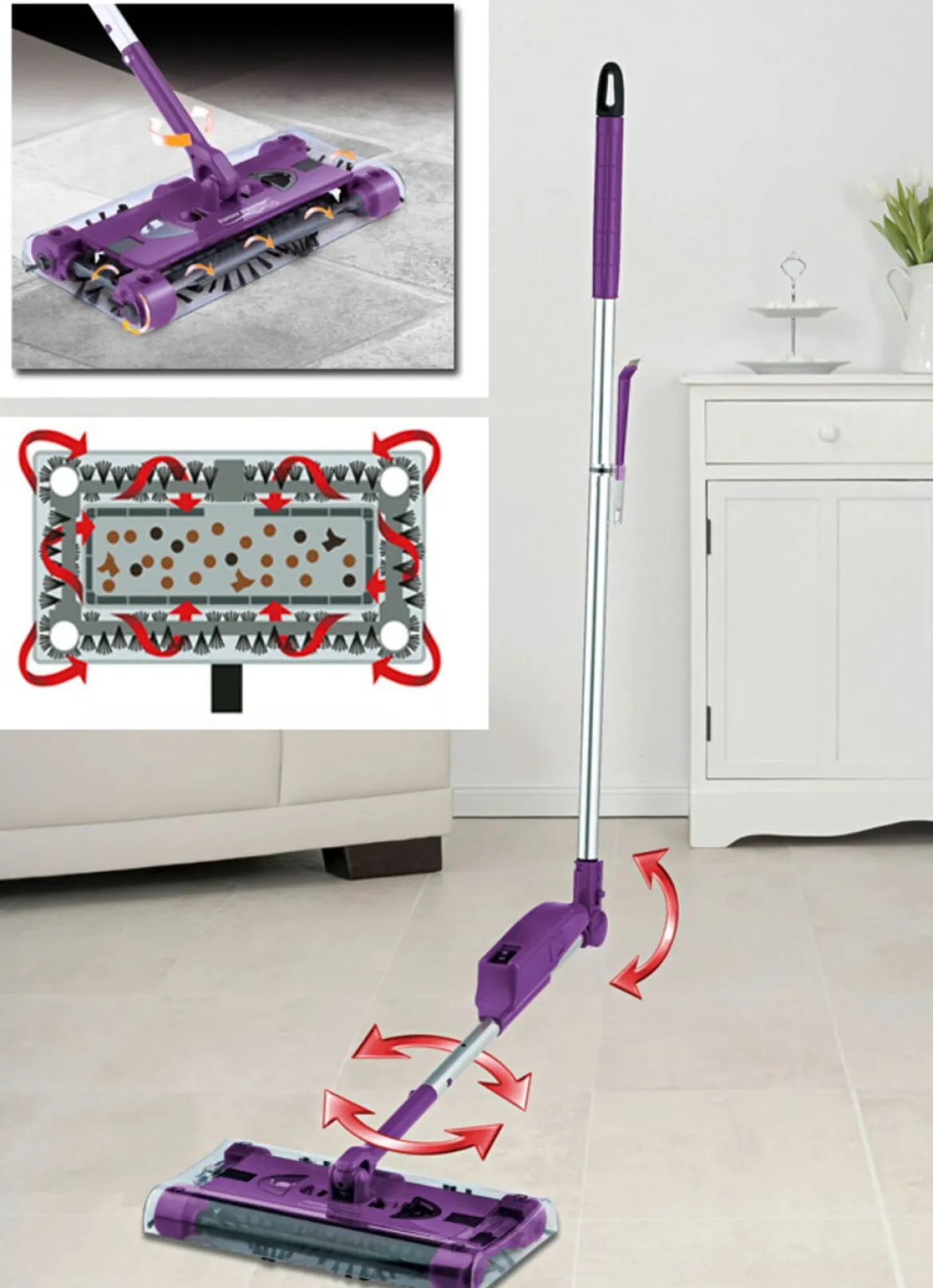 Swivel Sweeper – kabelloser Akku-Besen