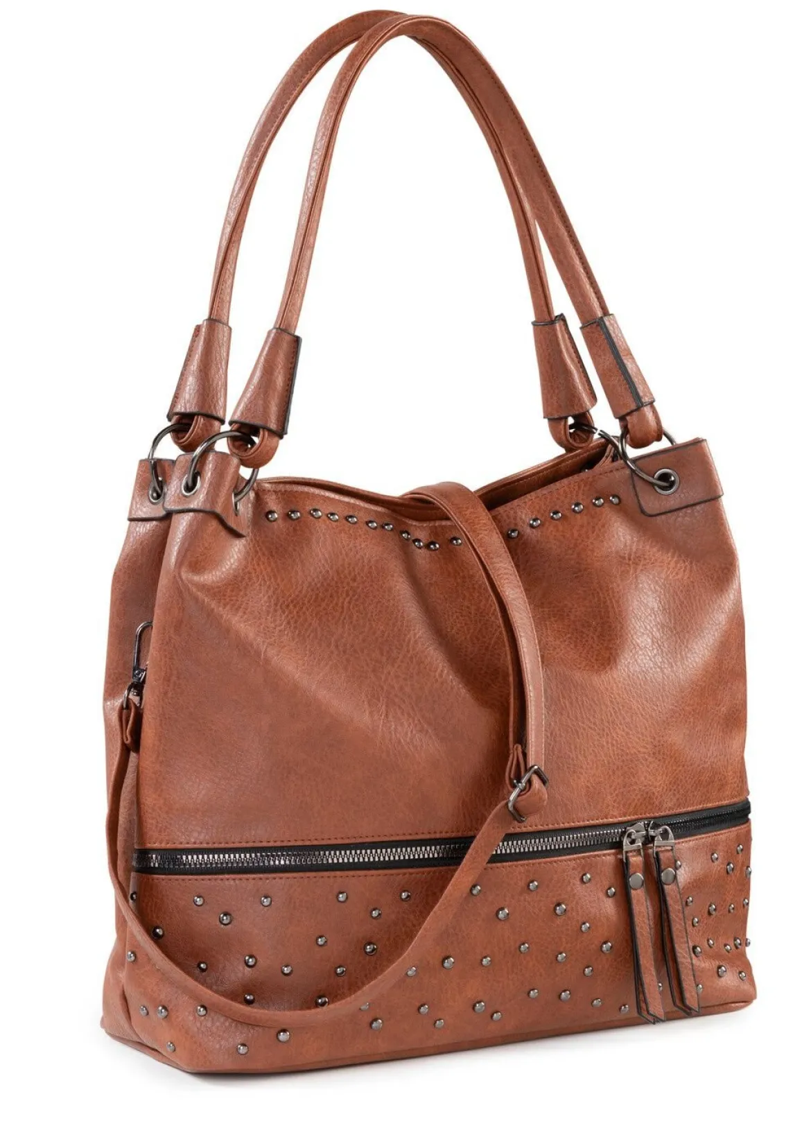 Tasche mit trendigen Ziernieten