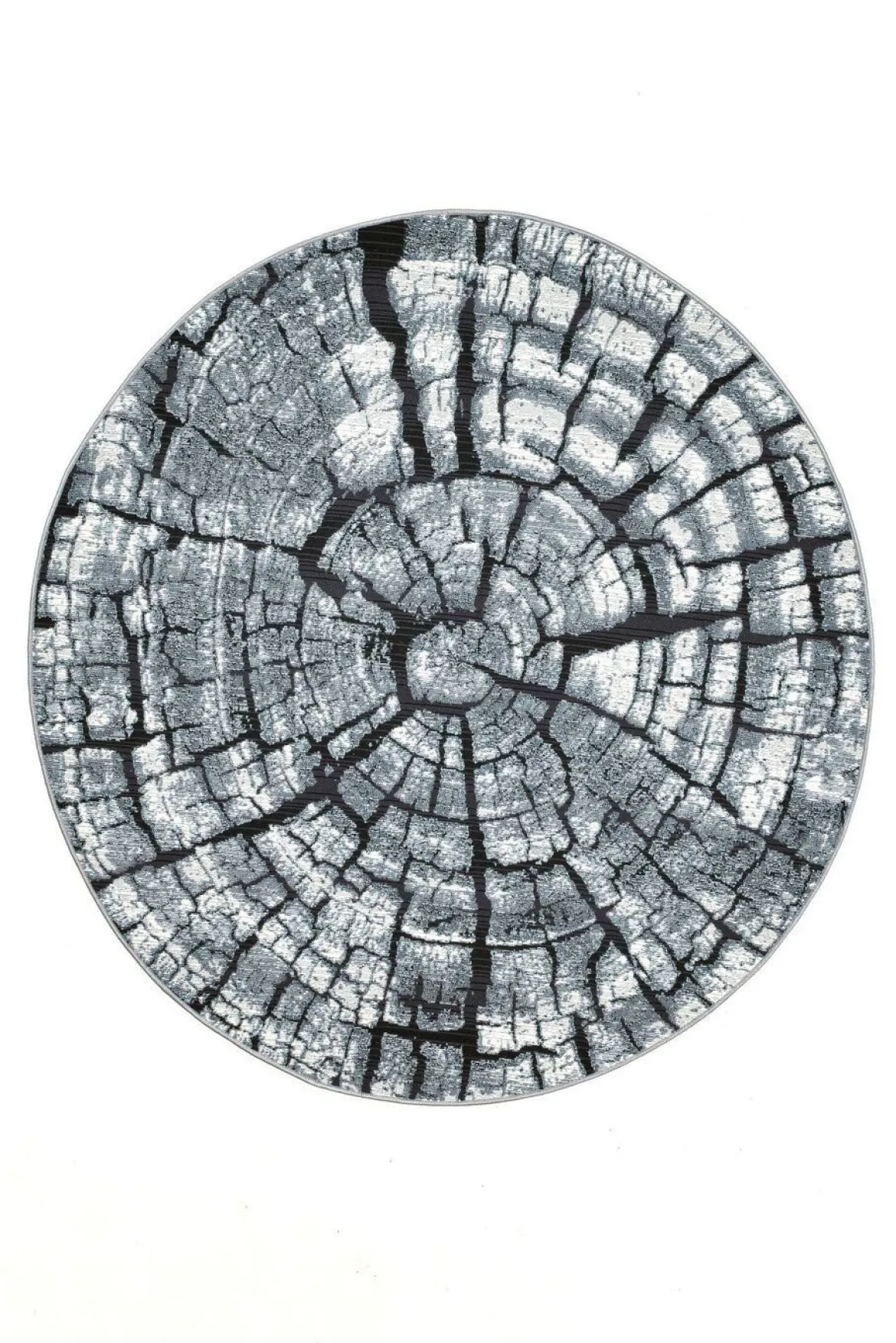 Teppich im naturnahen Baumstamm-Design