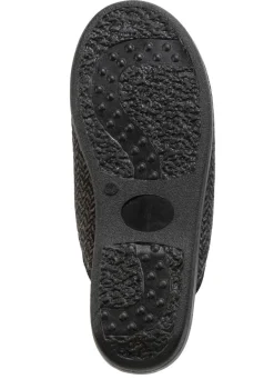 Textil-Pantoffel mit Warmfutter aus reiner Wolle