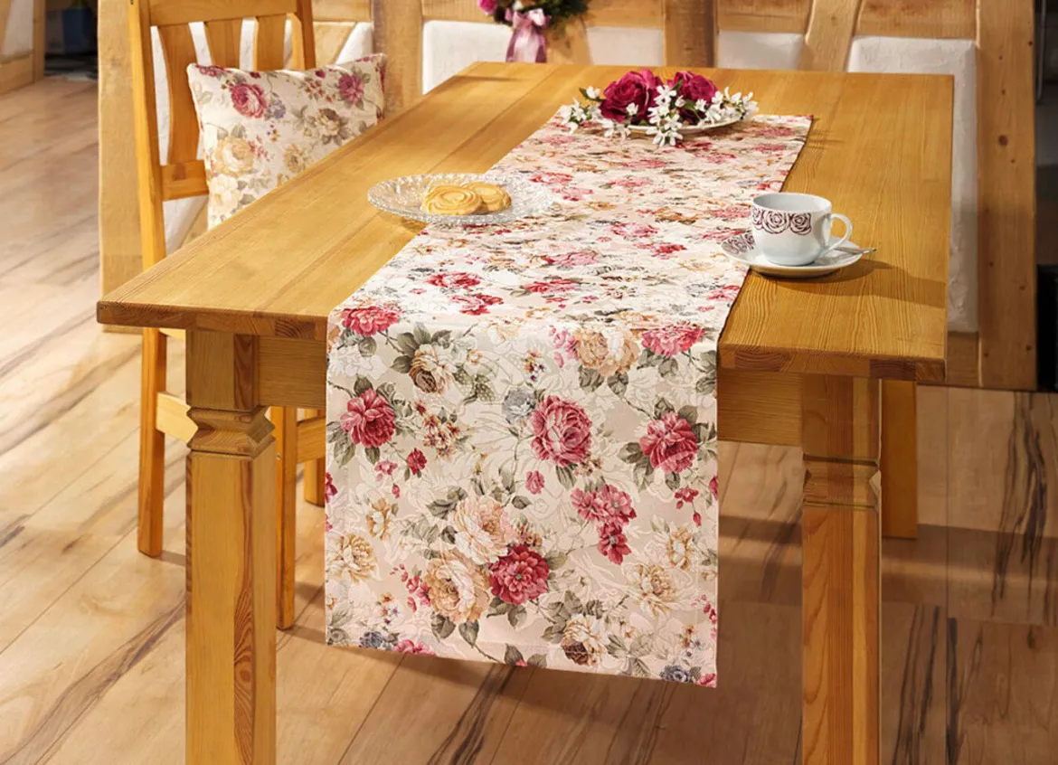 Tisch- und Raumdekoration mit hochwertigem Textildruck