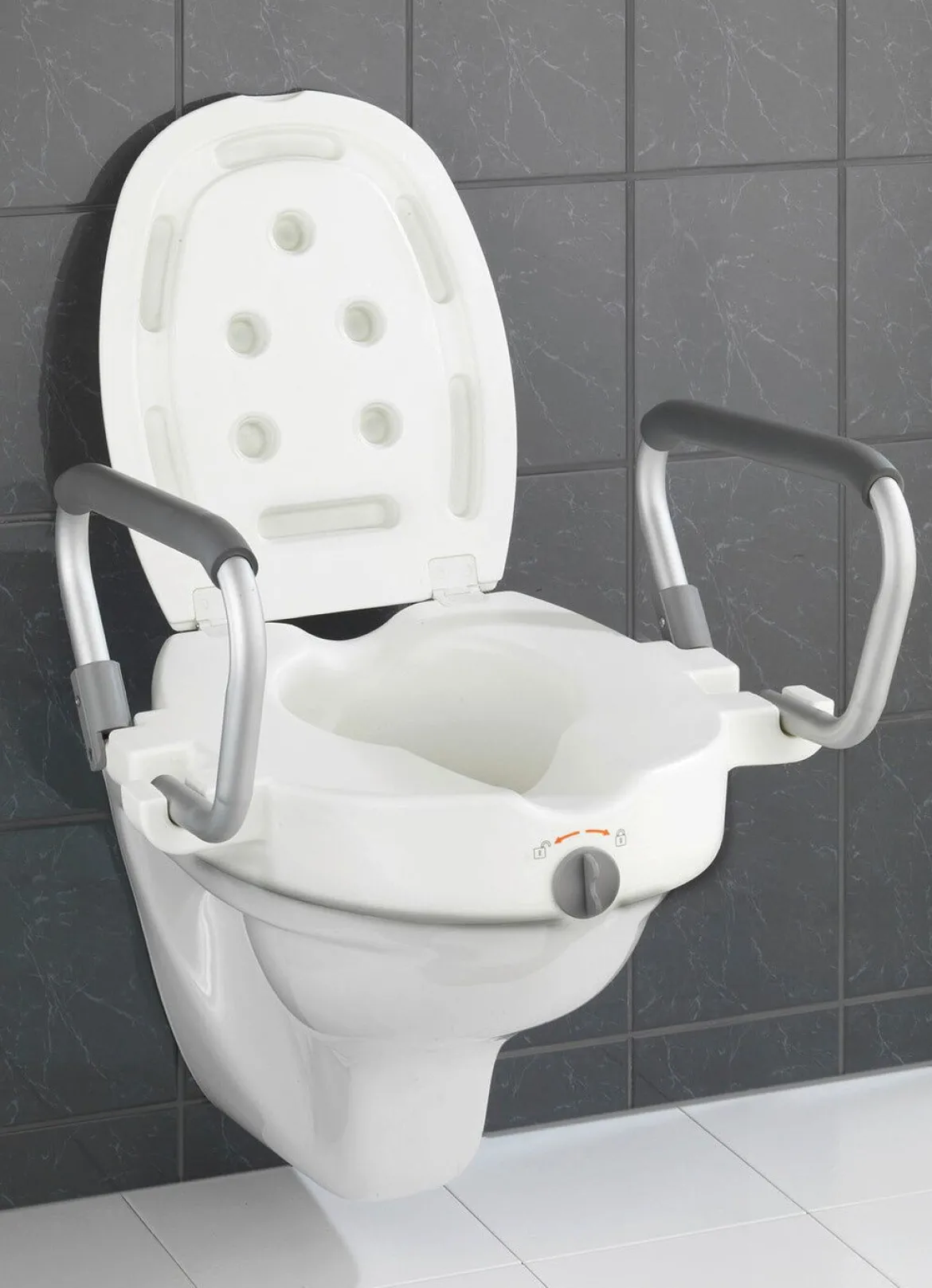 Toilettensitzerhöher mit Armlehnen