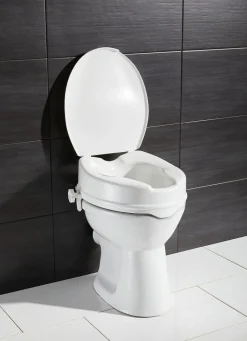 Toilettensitzerhöhung mit Deckel