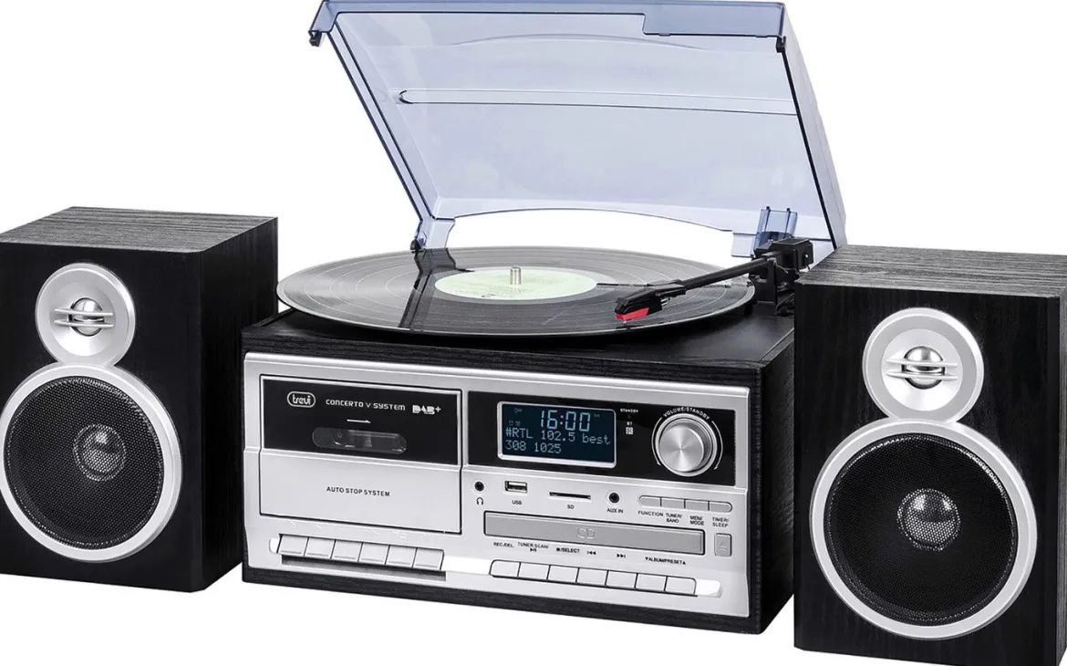 Trevi TT 1072 DAB Nostalgie-Stereoanlage mit DAB+