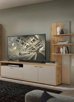 TV-Longboard mit Wandpaneel