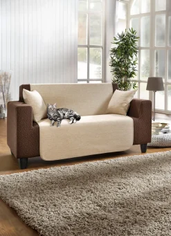 Unempfindliche Sessel-,Couch- und Armlehnenschoner aus Chenille