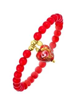 Vergoldetes Armband mit Herz-Anhänger
