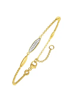 Vergoldetes Armband mit Zirkonia