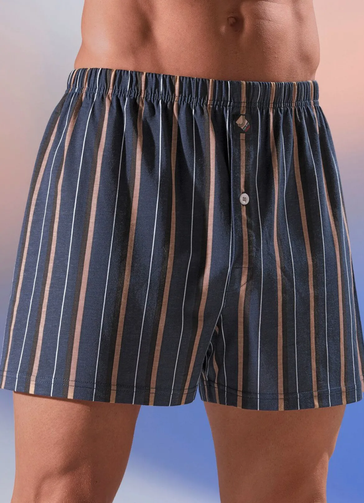 Viererpack Boxershorts mit Streifendessin