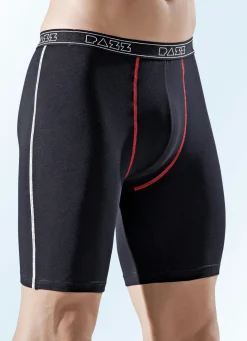 Viererpack Longpants, uni mit Kontrastnähten