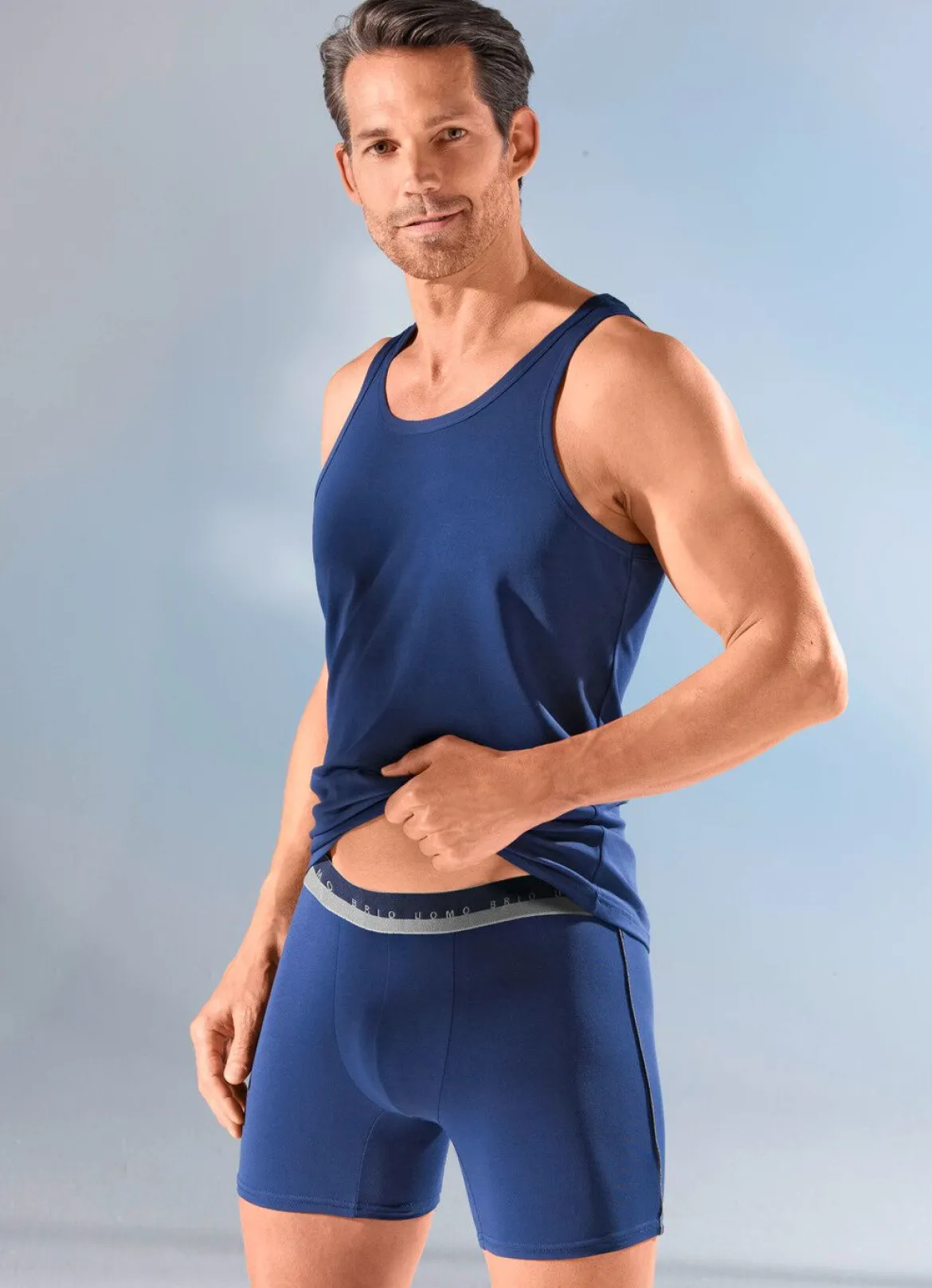 Viererpack Pants, uni, mit Elastikbund
