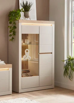 Vitrine mit LED-Beleuchtung, 2-türig