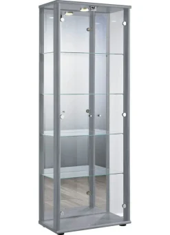 Vitrine, 2-türig, mit LED-Beleuchtung