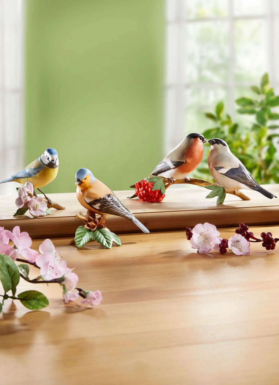 Vogel-Figuren aus hochwertigem Biskuitporzellan
