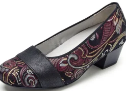 Waldläufer, bequeme Damen-Pumps, Weite K, mit herausnehmbarem Fußbett