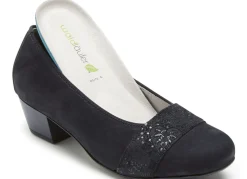 Waldläufer, bequeme Damen-Pumps, Weite K, mit herausnehmbarem Fußbett