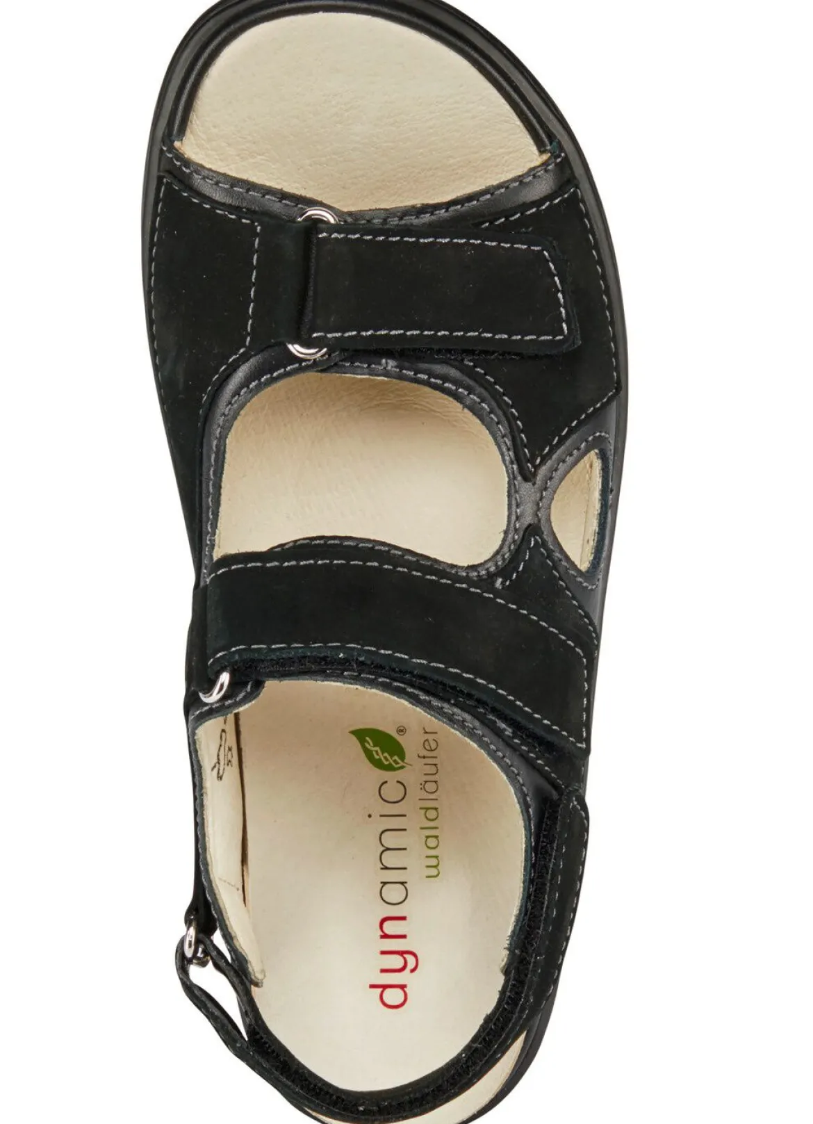 Waldläufer, bequeme Damen-Sandalen, Weite H, mit herausnehmbarem Fußbett