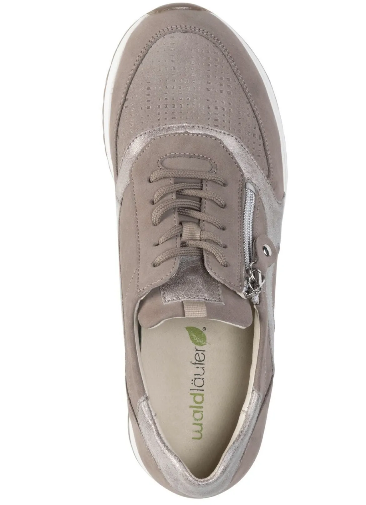 Waldläufer, bequeme Damen-Schnürschuhe, Weite H, mit herausnehmbarem Fußbett