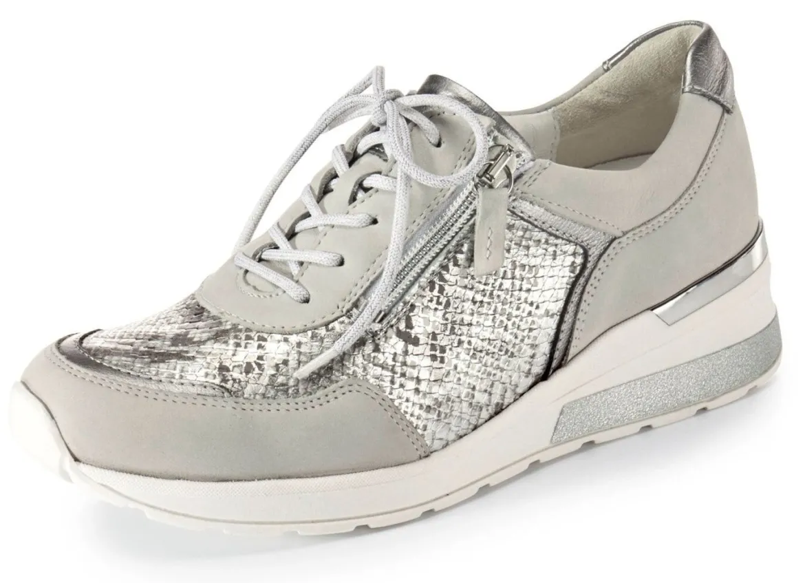 Waldläufer, bequeme Damen-Schnürschuhe, Weite H, mit herausnehmbarem Fußbett