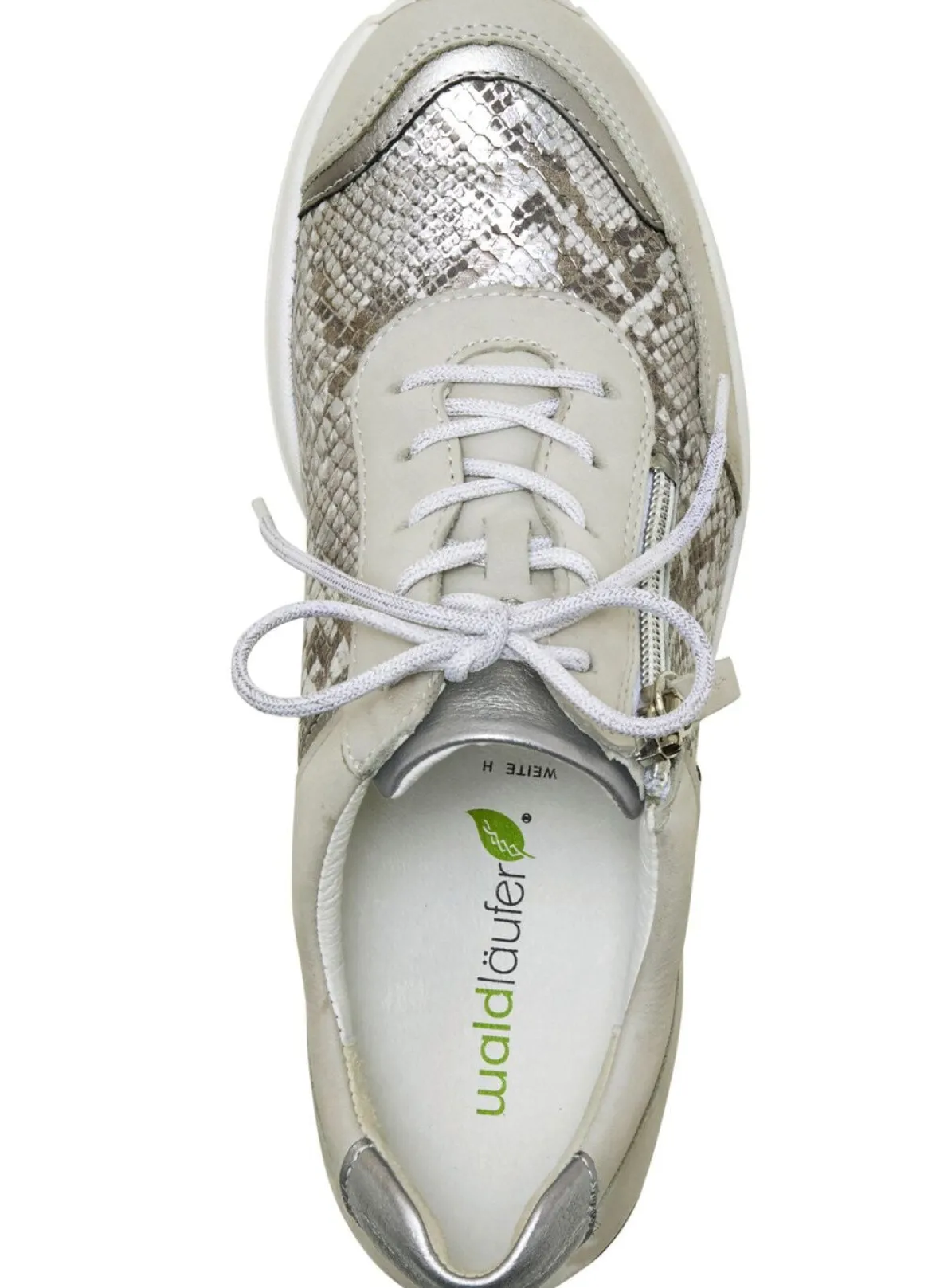 Waldläufer, bequeme Damen-Schnürschuhe, Weite H, mit herausnehmbarem Fußbett