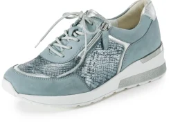 Waldläufer, bequeme Damen-Schnürschuhe, Weite H, mit herausnehmbarem Fußbett