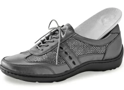Waldläufer, bequeme Damen-Schnürschuhe, Weite H, mit herausnehmbarem Fußbett