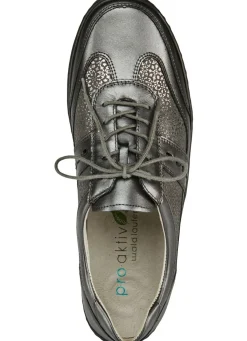 Waldläufer, bequeme Damen-Schnürschuhe, Weite H, mit herausnehmbarem Fußbett
