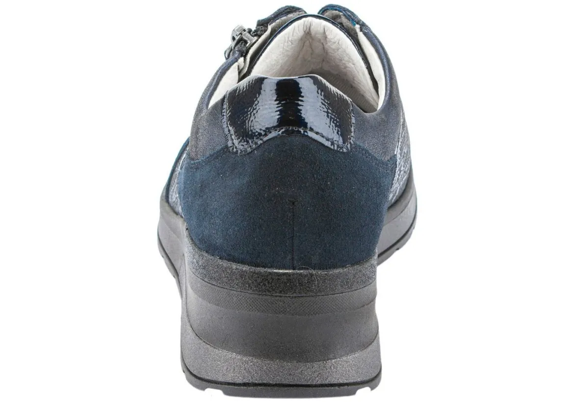 Waldläufer, bequeme Damen-Schnürschuhe, Weite H, mit herausnehmbarem Fußbett