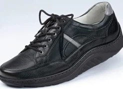 Waldläufer, bequeme Damen-Schnürschuhe, Weite H, Sohle mit Abrollfunktion