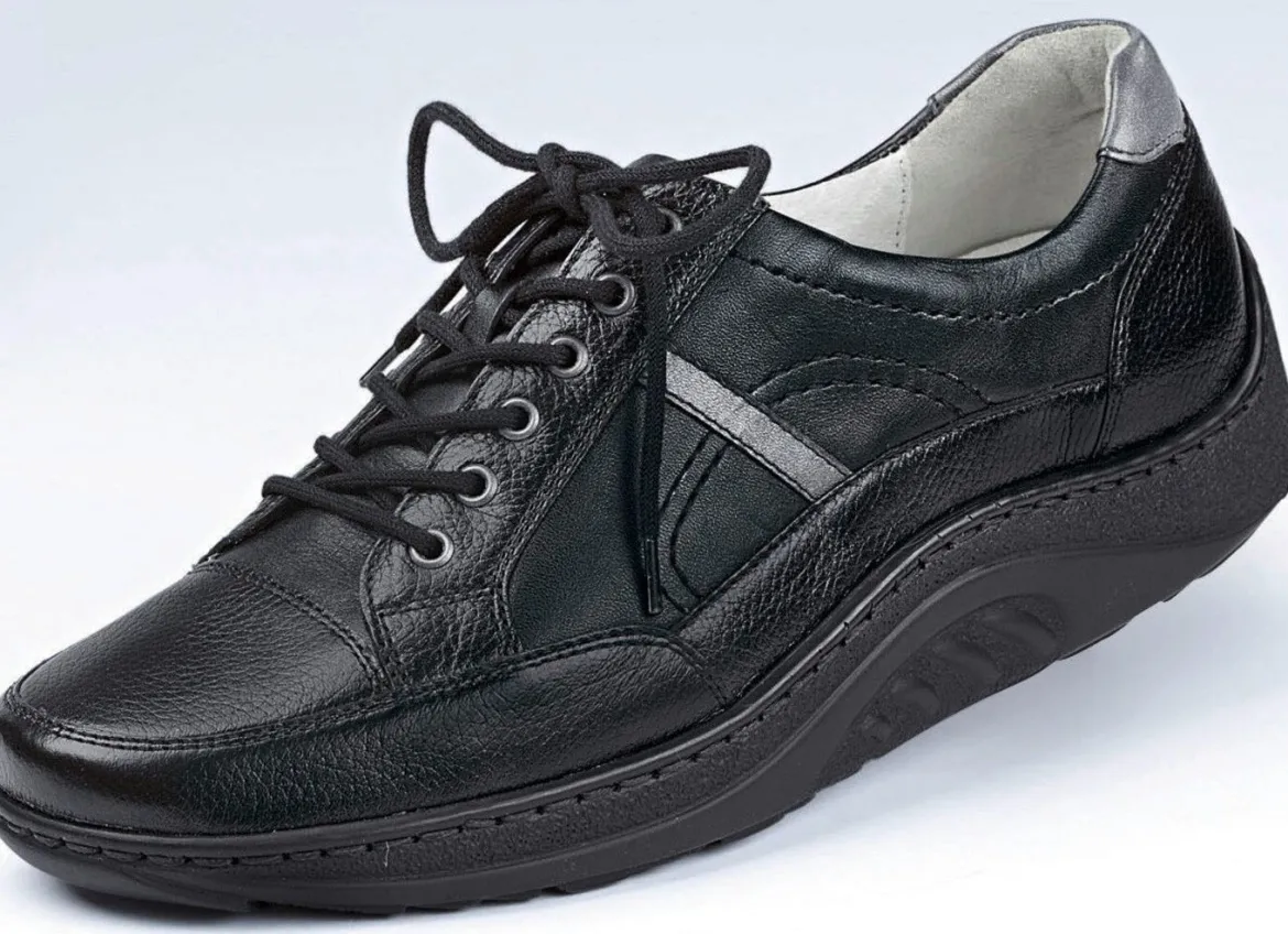 Waldläufer, bequeme Damen-Schnürschuhe, Weite H, Sohle mit Abrollfunktion