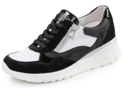 Waldläufer, bequeme Damen-Schnürschuhe, Weite H, mit herausnehmbarem Fußbett