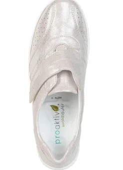 Waldläufer, bequeme Damen-Slipper, Weite H, mit herausnehmbarem Fußbett