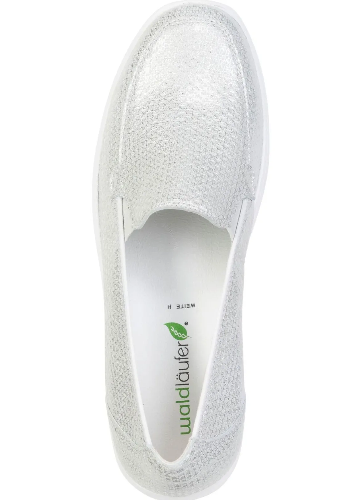 Waldläufer, bequeme Damen-Slipper, Weite H, mit herausnehmbarem Fußbett