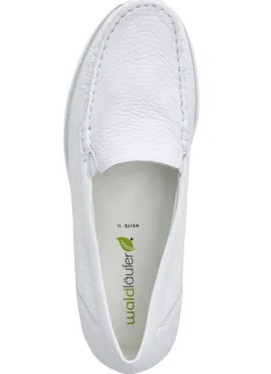 Waldläufer, bequeme Damen-Slipper, Weite H, mit herausnehmbarem Fußbett