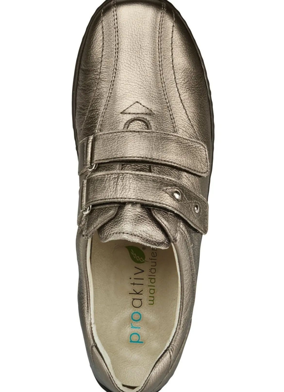 Waldläufer, bequeme Damen-Slipper, Weite H, mit herausnehmbarem Fußbett