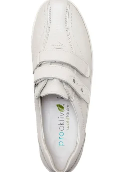 Waldläufer, bequeme Damen-Slipper, Weite H, mit herausnehmbarem Fußbett