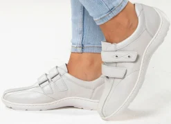 Waldläufer, bequeme Damen-Slipper, Weite H, mit herausnehmbarem Fußbett