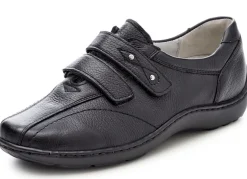 Waldläufer, bequeme Damen-Slipper, Weite H, mit herausnehmbarem Fußbett